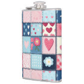 Charmant Schattige patchwork ontwerp Heupfles (Links)