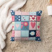 Charmant Schattige patchwork ontwerp Kussen (Deken)