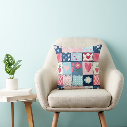 Charmant Schattige patchwork ontwerp Kussen (Stoel)