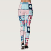 Charmant Schattige patchwork ontwerp Leggings (Achterkant)