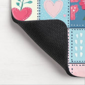 Charmant Schattige patchwork ontwerp Muismat (Hoek)