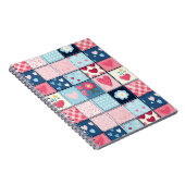 Charmant Schattige patchwork ontwerp Notitieboek (Rechterzijde)