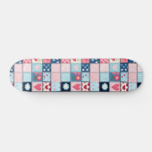 Charmant Schattige patchwork ontwerp Persoonlijk Skateboard (Horizontaal)