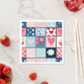 Charmant Schattige patchwork ontwerp Servet (Insitu)