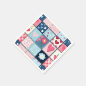 Charmant Schattige patchwork ontwerp Servet (Hoek)