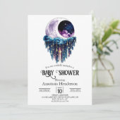 Charmant Schattige Stars Baby shower Kaart (Staand voorkant)