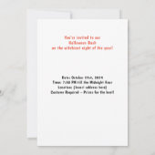 Charmant Spooky Halloween Cottage met pompoenen Bedankkaart (Achterkant)