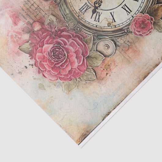 Charmant Tijdstuk Gemengde Media Tissuepapier (Detail)