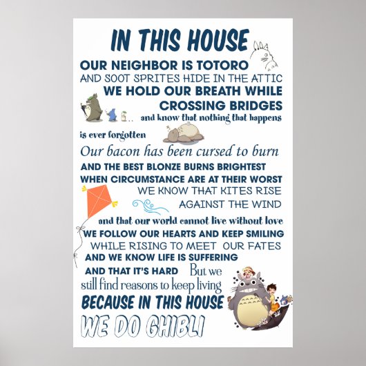 Charmant Totoro Movie Poster (Voorkant)