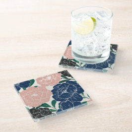 Charmant trendy bloemen Onderzetter
