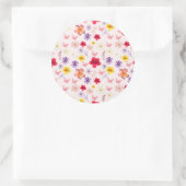 Charmant Tuin Papier Bord Ronde Sticker (Tas)