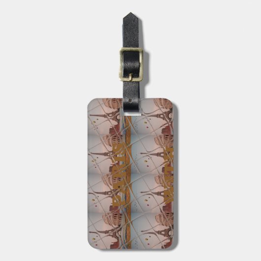 Charmant uit Parijs met liefde J'aime Paris Design Bagagelabel (Voorkant verticaal)