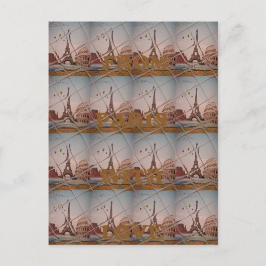 Charmant uit Parijs met liefde J'aime Paris Design Briefkaart (Voorkant)