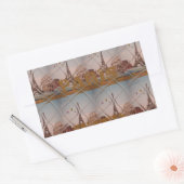 Charmant uit Parijs met liefde J'aime Paris Design Rechthoekige Sticker (Envelop)