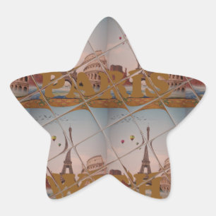 Charmant uit Parijs met liefde J'aime Paris Design Ster Sticker