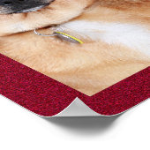 Charmant vakantiefamilie fotocollage monogram poster (Hoek)