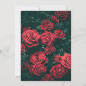 Charmant Valentijn's Day Party | Hart en Rozen Kaart (Achterkant)