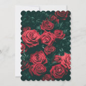 Charmant Valentijn's Day Party | Hart en Rozen Kaart (Achterkant)