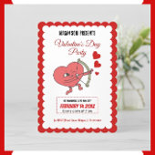 Charmant Valentijn's Day Party | Hart en Rozen Kaart