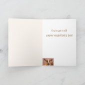 charmant Valentijnse geit met vakantieverlof Kaart (Binnen)