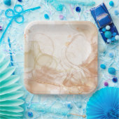 Charmant  vierkant papier Bord (Feest)