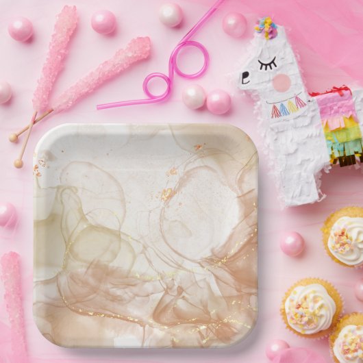 Charmant  vierkant papier Bord (Feest)