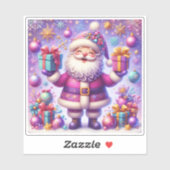 Charmant Violet Holiday Sticker ontwerp (Vel)