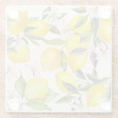Charmant Waterverf Lemon Onderzetter (Achterkant)