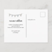 Charmant we hebben verplaatst nieuw adres zwart de briefkaart (Achterkant)