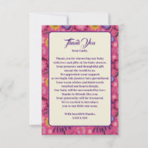 Charmant Wildflower Roze Baby shower