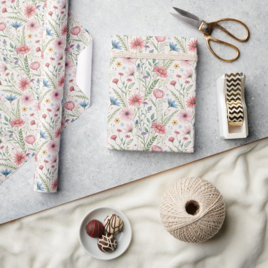 Charmant Wildflower Wrapping papier (Crafts)