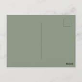 Charmant Winterportret Jonge Meisje Briefkaart (Achterkant)