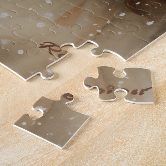 Charmant Winterportret Jonge Meisje Legpuzzel (Zijkant)