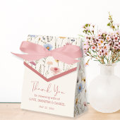 Charmant Zacht Pastel Boho Floral Baby shower Bedankdoosjes