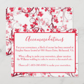 Charmante Accommodatie Rode Harten Informatiekaartje (Voorkant / Achterkant)