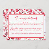 Charmante accommodaties Red Hearts Informatiekaartje (Voorkant / Achterkant)