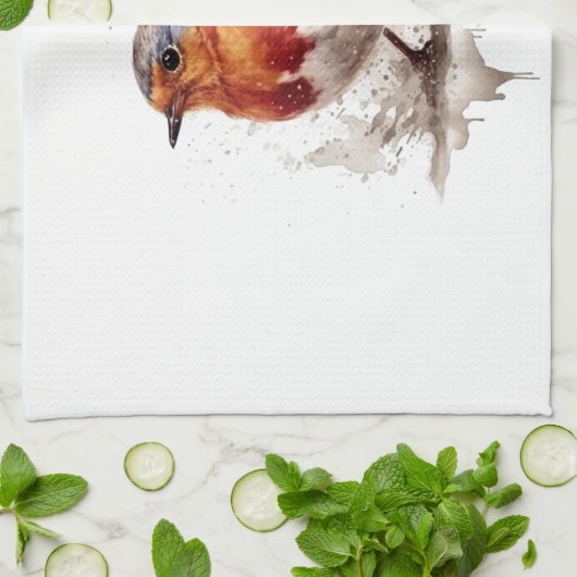 Charmante achtertuin Robin Theedoek (Gevouwen)