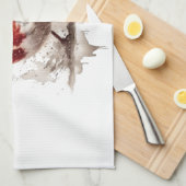 Charmante achtertuin Robin Theedoek (Quarter Fold)