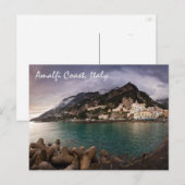 Charmante Amalfi kust, Italië Seaside Town Briefkaart (Voorkant / Achterkant)