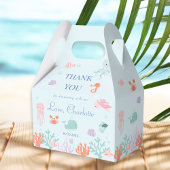 Charmante Aqua onderzeese wezens Nautische Baby Bedankdoosjes