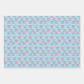 Charmante Baby Buggy Wrapping Paper Flat Sheets (Voorkant 3)