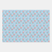 Charmante Baby Buggy Wrapping Paper Flat Sheets (Voorkant)