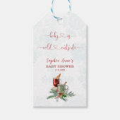 Charmante Baby is koud buiten Baby shower Cadeaulabel (Voorkant)