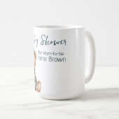 Charmante Baby shower gepersonaliseerde mok (Voorkant rechts)