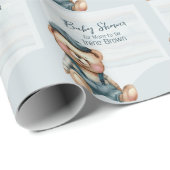 Charmante Baby shower Gift Wrap Cadeaupapier (Rol Hoek)
