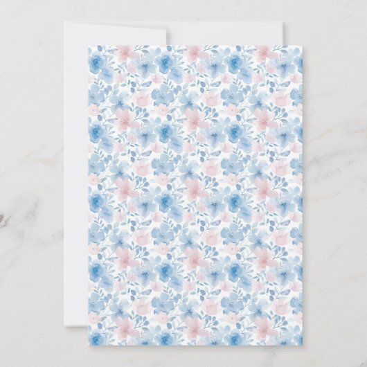 Charmante baby's in pyjama Geslacht onthullen Part Kaart (Achterkant)