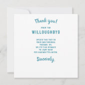 Charmante Bed N Breakfast Victoriaans Huis Kerst Bedankkaart (Achterkant)