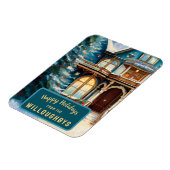 Charmante Bed N Breakfast Victoriaans Huis Kerst Magneet (Linkerzijde)