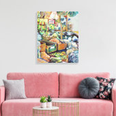 Charmante beloften van een mooi tekka centrum Sing Canvas Afdruk (Insitu (Woonkamer))