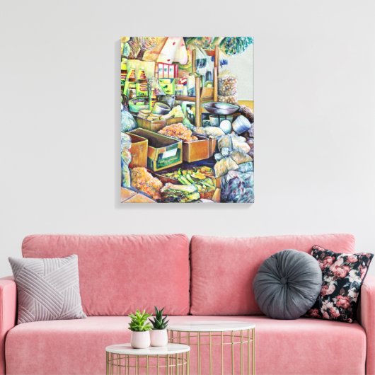 Charmante beloften van een mooi tekka centrum Sing Canvas Afdruk (Insitu (Woonkamer))